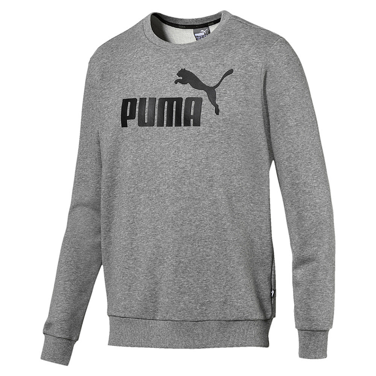 Толстовка Puma ESS Logo Crew Sweat TR Big Logo, серый
