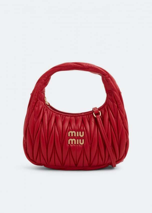 

Сумка MIU MIU Matelassé shoulder bag, красный