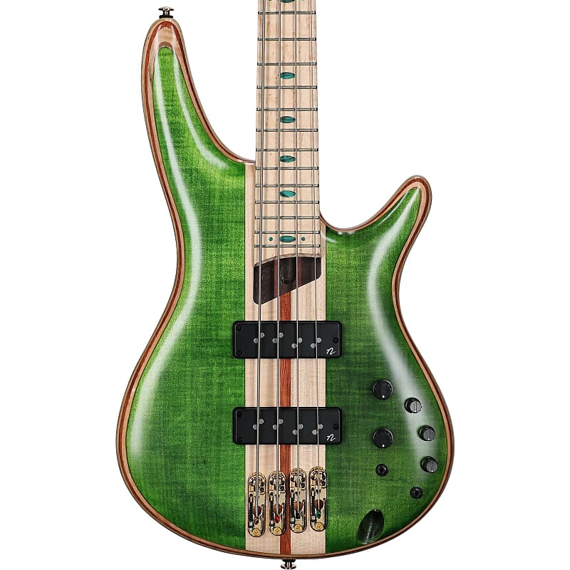 Ibanez SR4FMDX Premium 4-String Bass со звукоснимателями Nordstrand — изумрудно-зеленый Ibanez SR4FMDX Premium 4-String Bass w/ Nordstrand Pickups - ibanez rg8 wh 8 string rg электрогитары