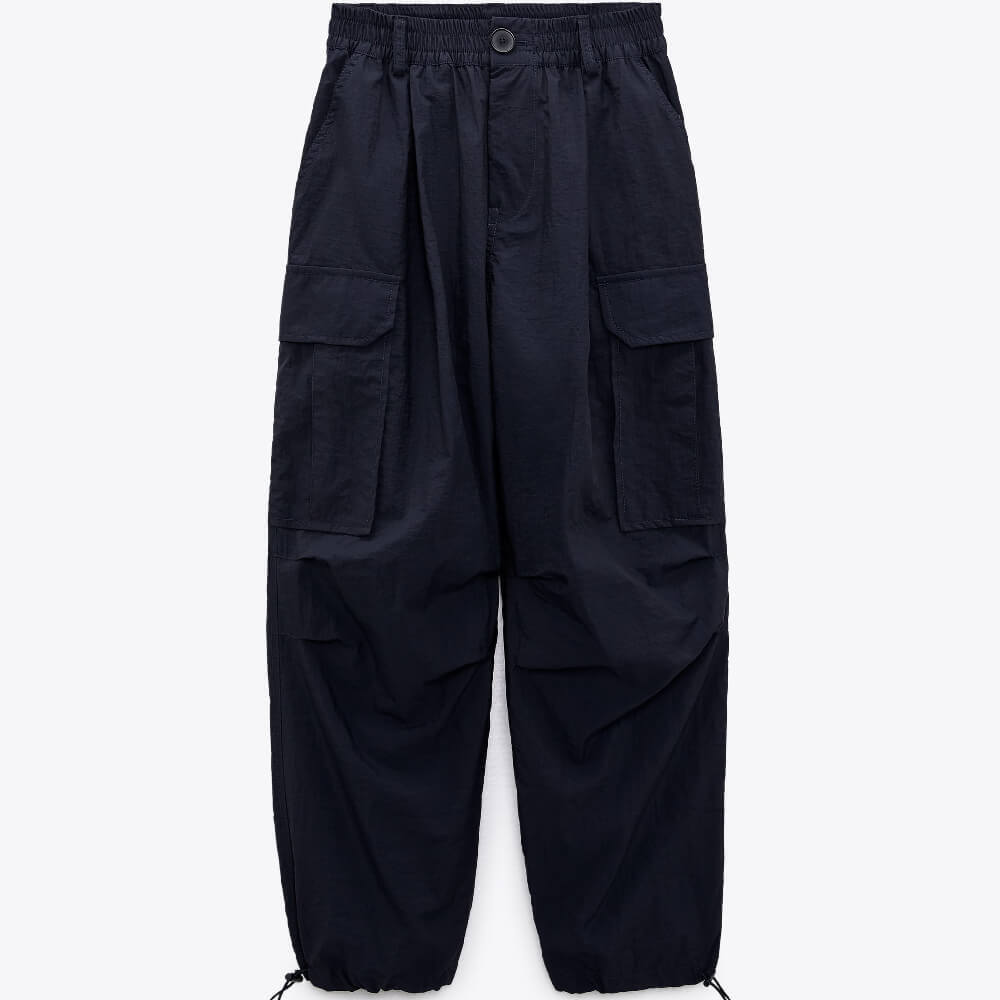 Брюки Zara Cargo, темно-синий