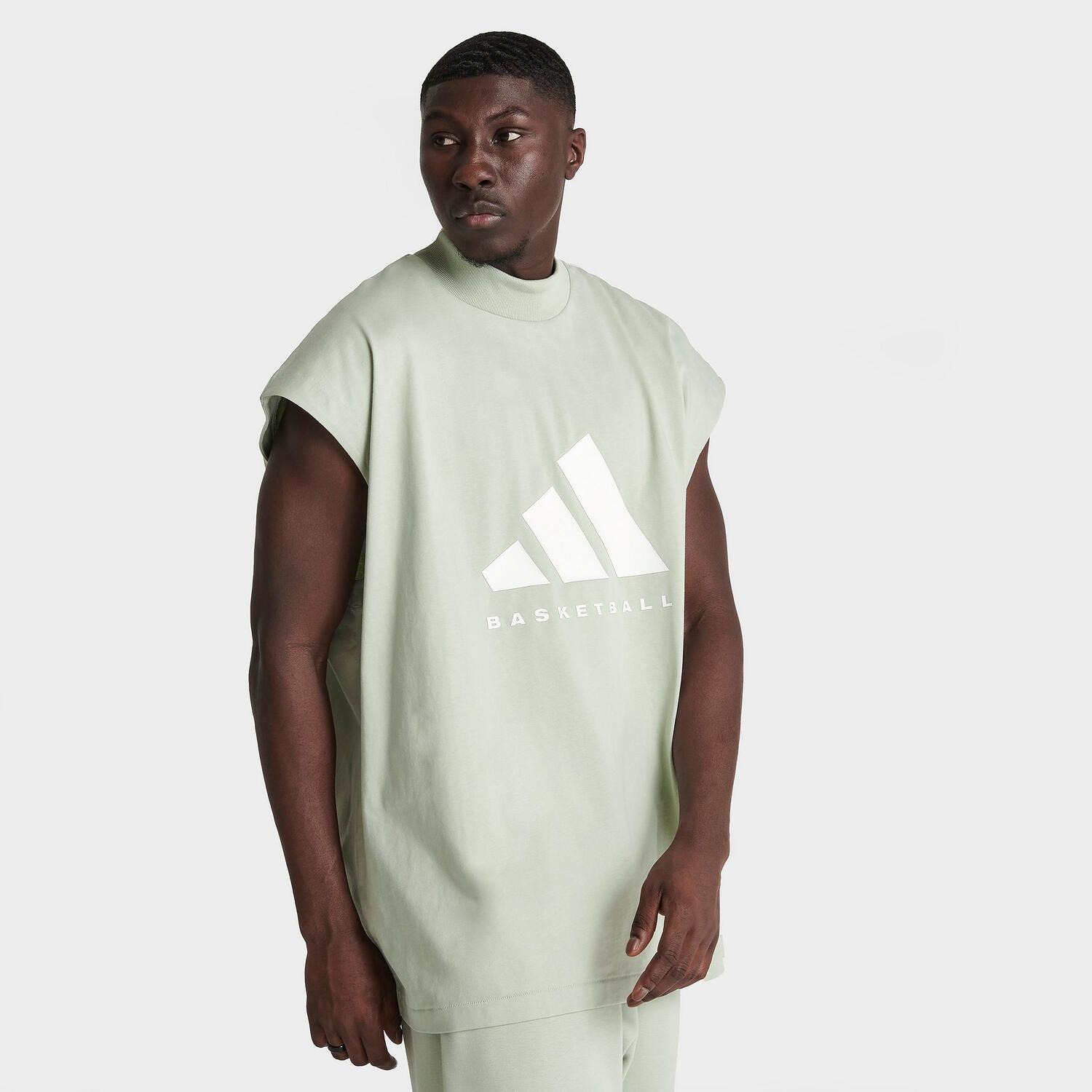 

Майка без рукавов Adidas Basketball One, зеленый