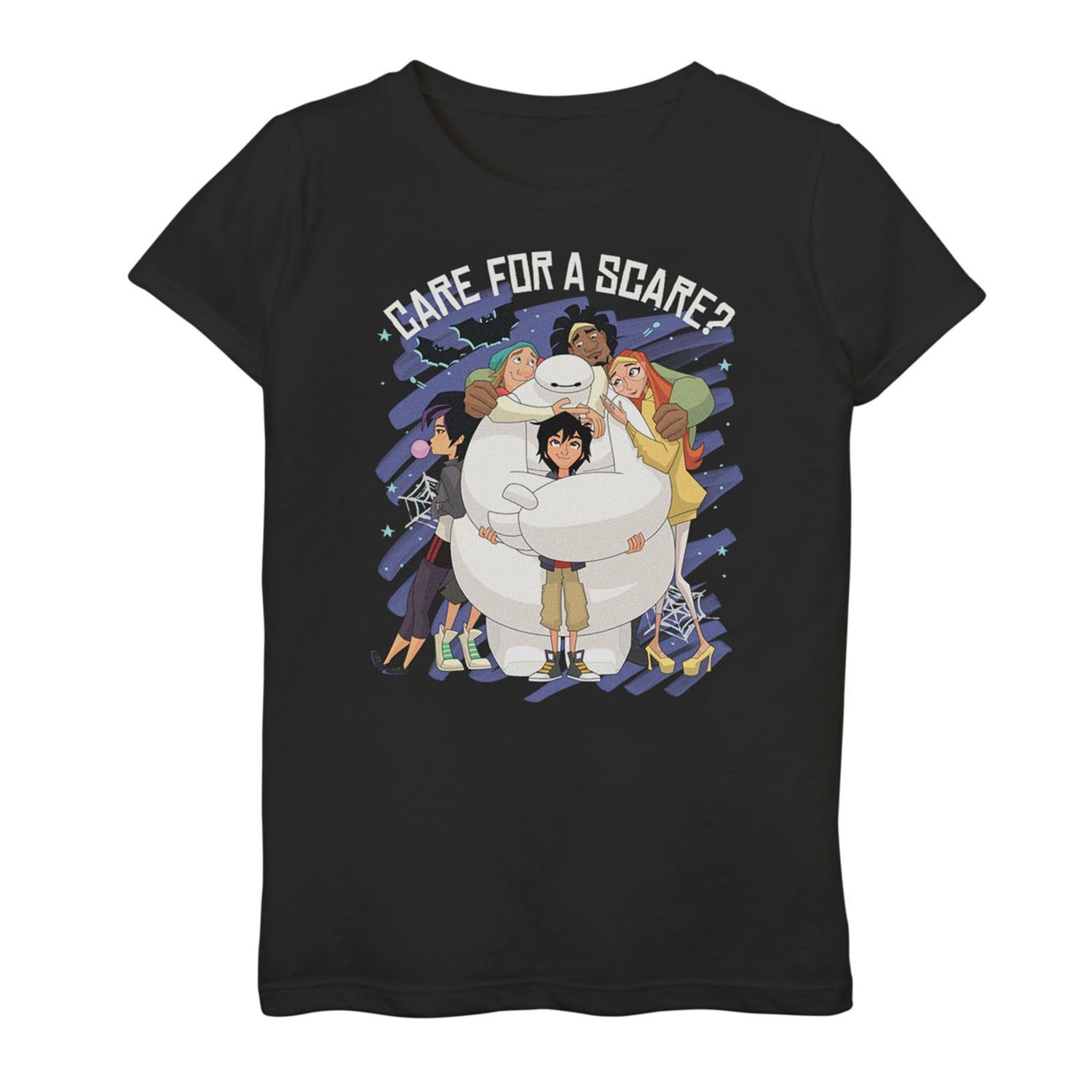 

Футболка «Baymax Care For A Scare» для девочек 7–16 лет «Большой герой 6 Диснея» на Хэллоуин Licensed Character