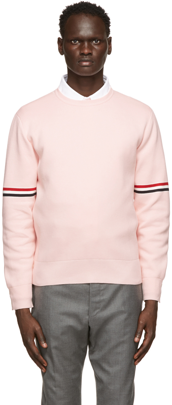 

Розовый свитер в полоску Milano RWB Thom Browne