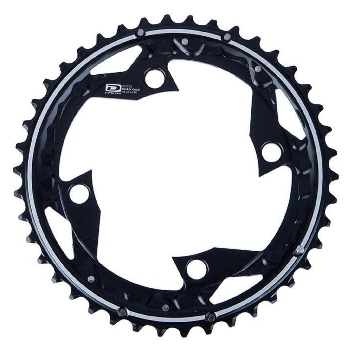 

цепочка Deore FC-M610 42T-AE 10S 104 мм черная SHIMANO, черный / черный / коричневая глина