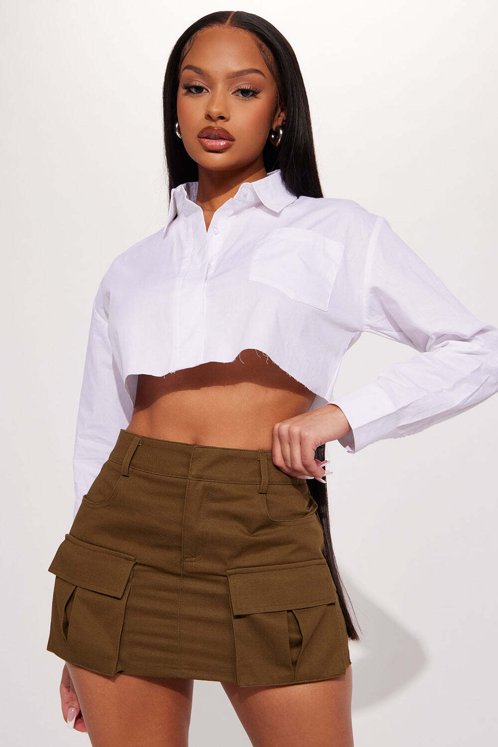 

Рубашка Fashion Nova IT10797, белый