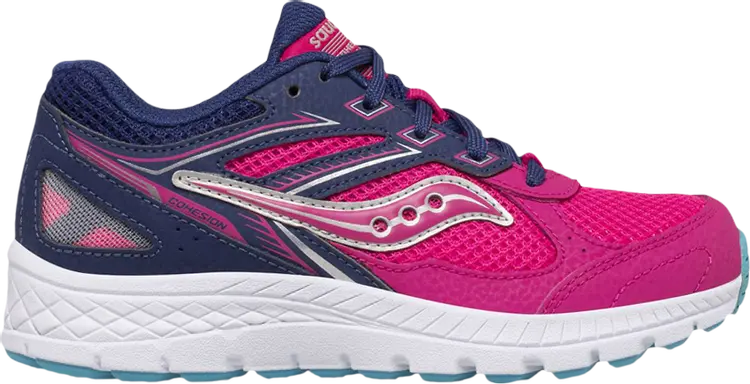 

Кроссовки Saucony Cohesion 14 Lace Big Kid Pink Navy, розовый