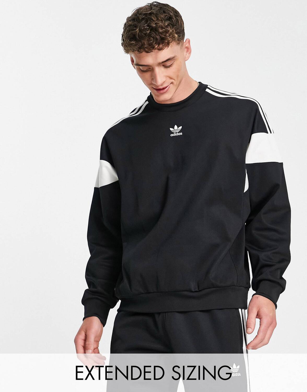 

Черная толстовка с круглым вырезом adidas Originals Adicolor Classics, Черный