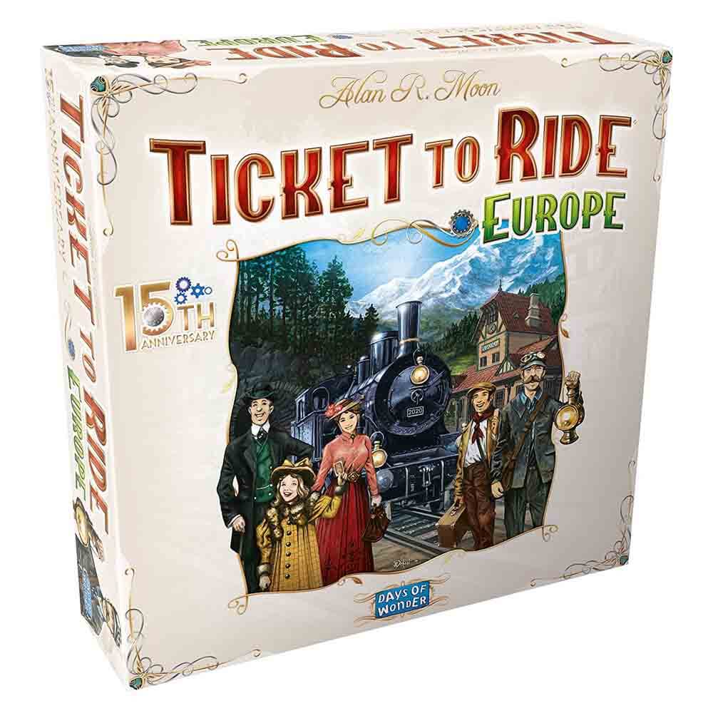 Настольная игра Days Of Wonder: Ticket To Ride Europe 15th Anniversary  Deluxe Edition – заказать по выгодной цене из-за рубежа в «CDEK.Shopping»