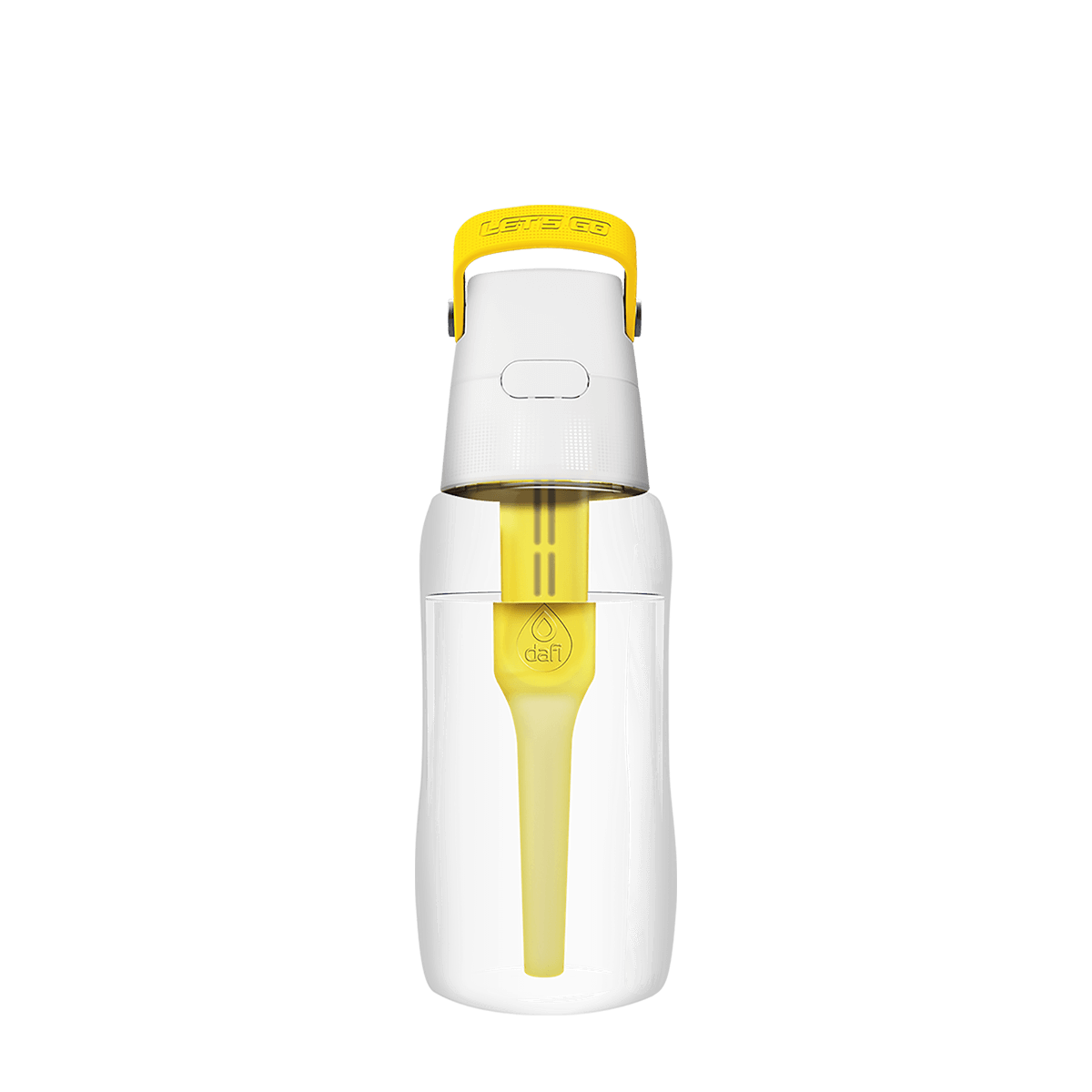 Бутылка с угольным фильтром Dafi Solid, желтый фото