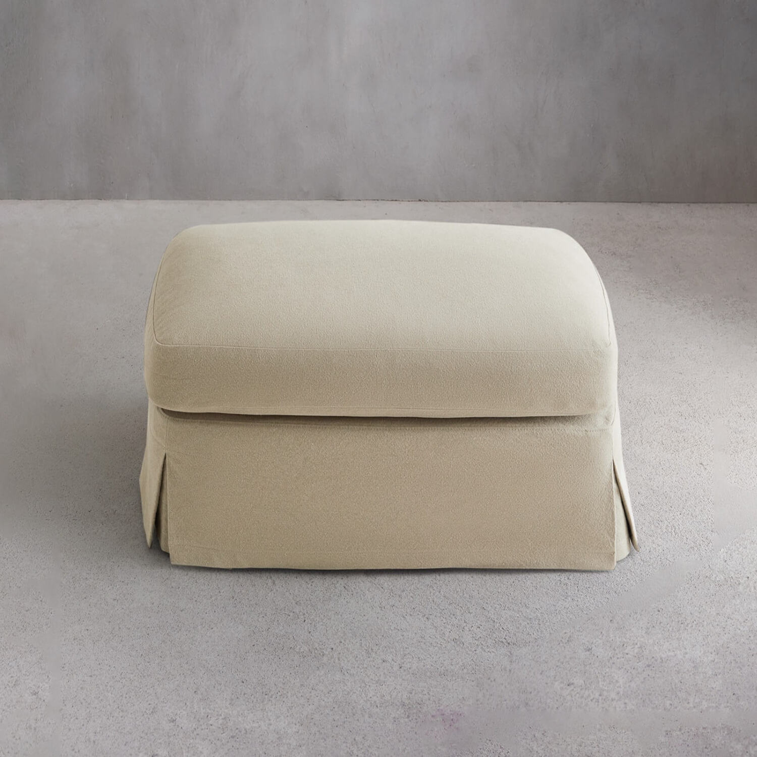 

Чехол для подставки для ног Zara Home by Vincent Van Duysen Cotton 01, серо-бежевый