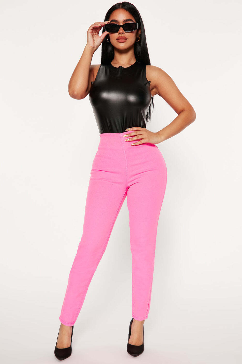 

Джинсы скинни Fashion Nova FN24270, розовый