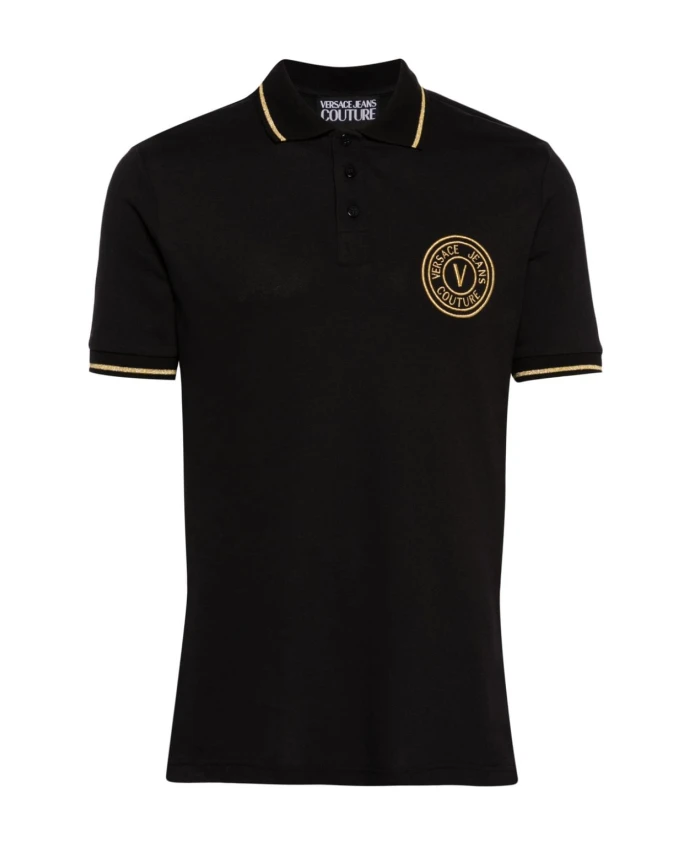 

Рубашка поло для мужчин Versace Jeans Couture, черный