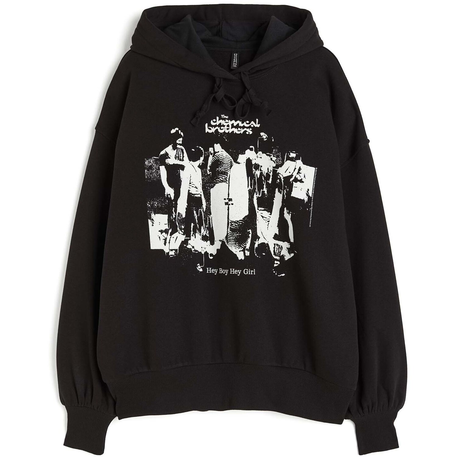 

Худи H&M The Chemical Brothers Printed Oversized, черный
