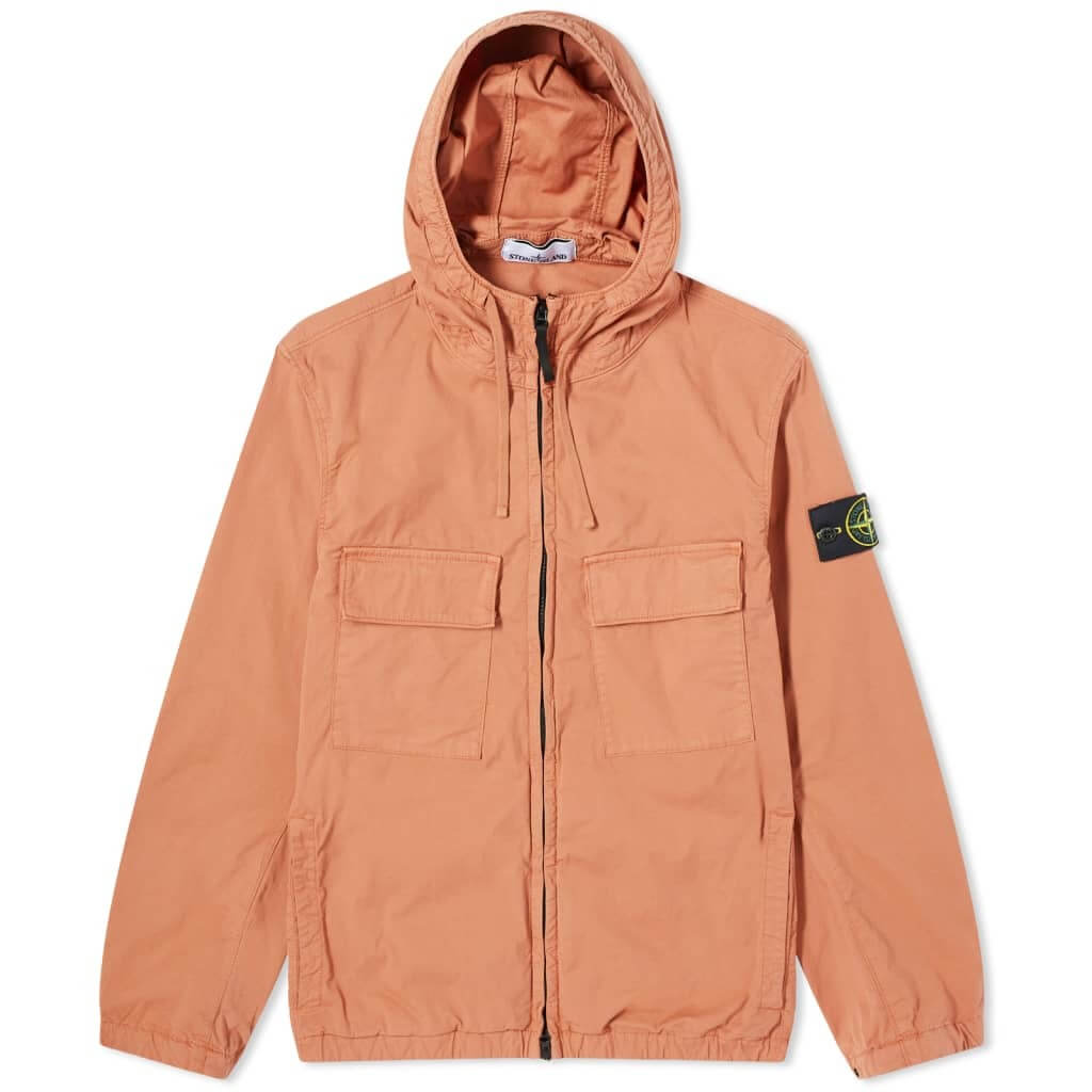 Куртка Stone Island Supima Cotton Twill Stretch-TC Hooded, оранжевый