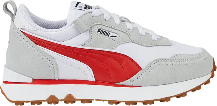 

Кроссовки Puma Rider FV Big Kid Essentials - Platinum Grey Red, белый