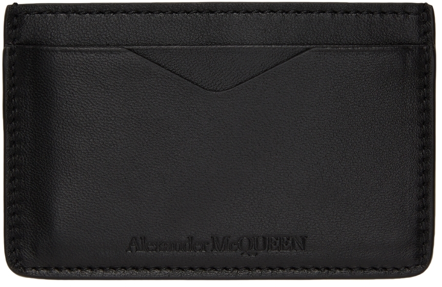 

Черный держатель для карт в грудную клетку Alexander McQueen