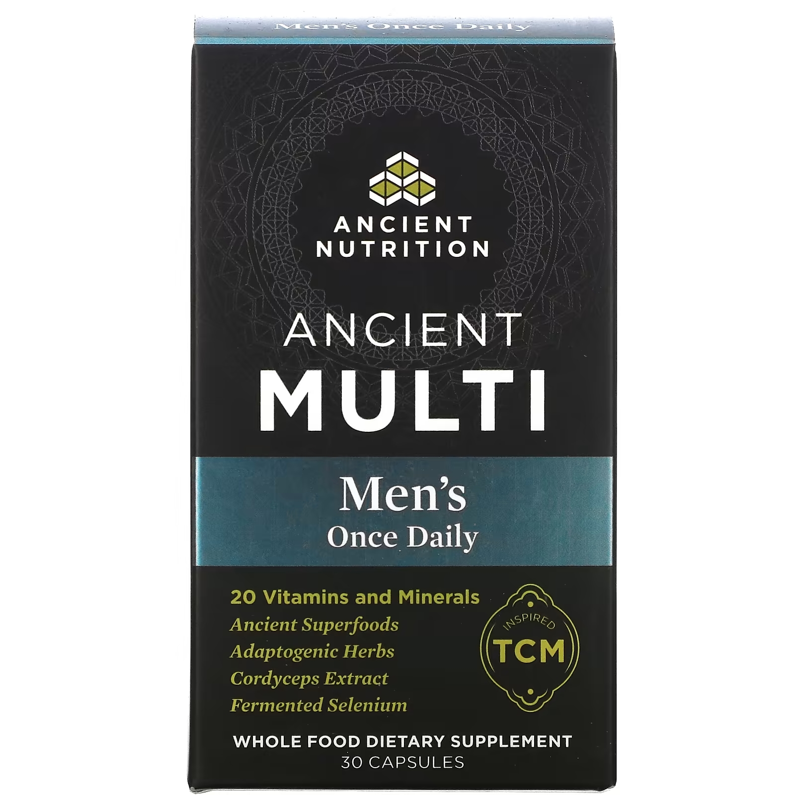 Мультивитамины для Мужчин Dr. Axe / Ancient Nutrition, 30 капсул