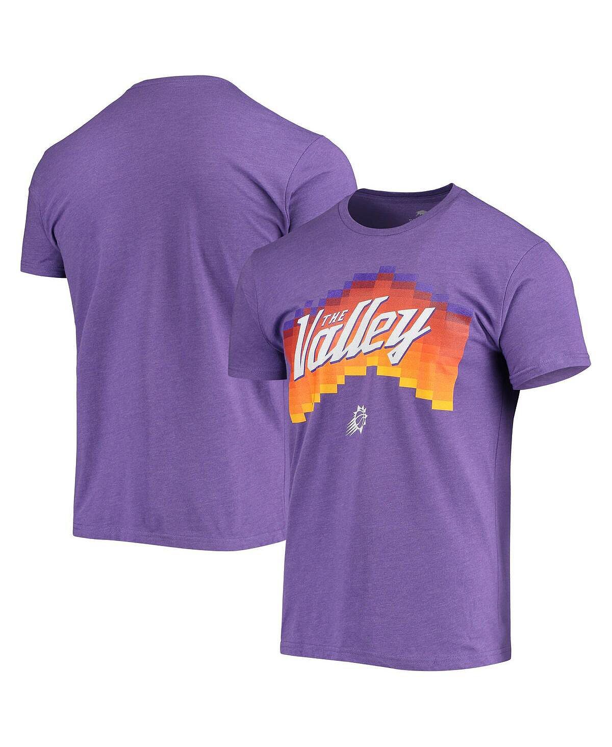 Мужская фиолетовая футболка phoenix suns the valley pixel city edition davis Sportiqe, фиолетовый