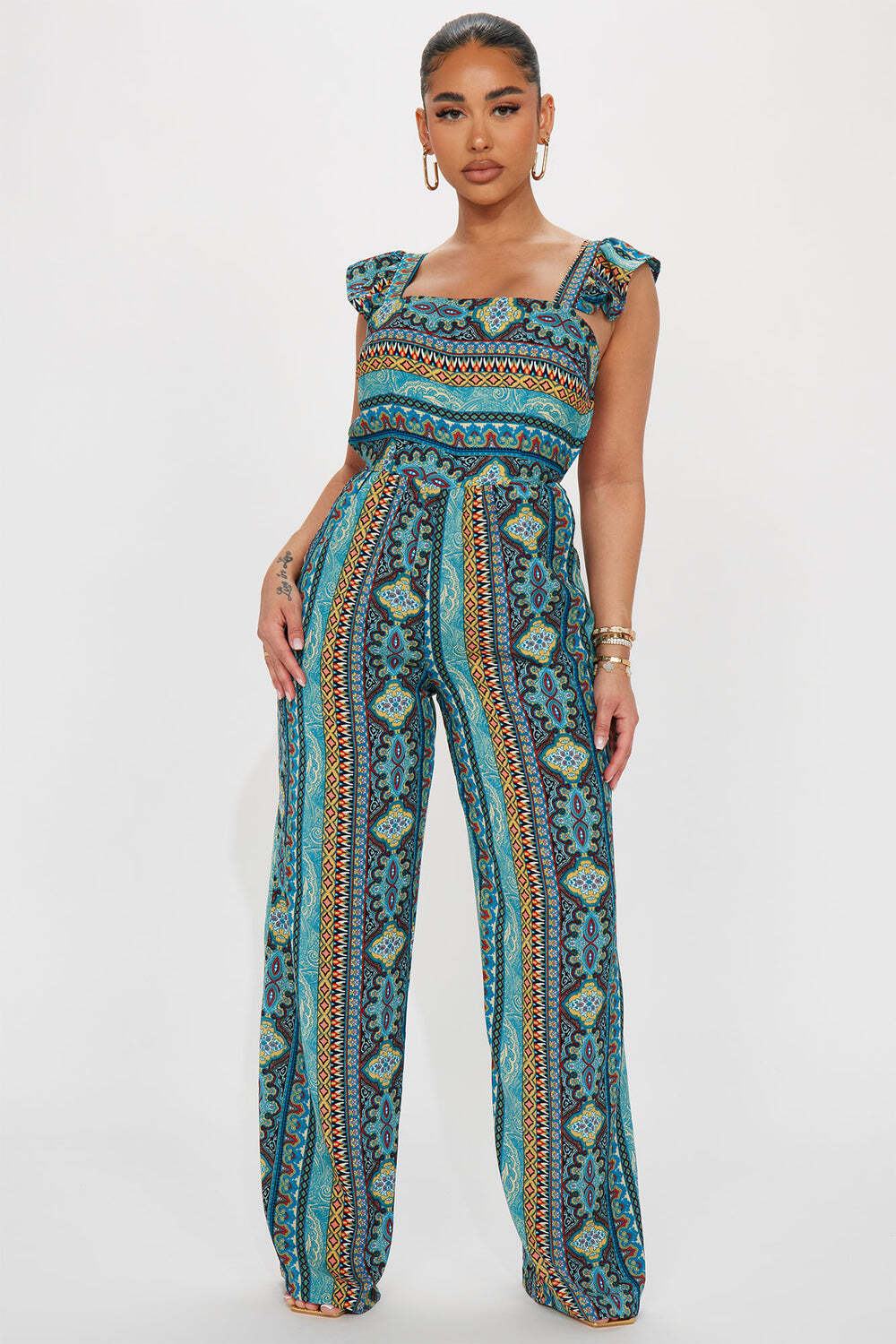 

Комбинезон Fashion Nova BN86AB81, бирюзовый