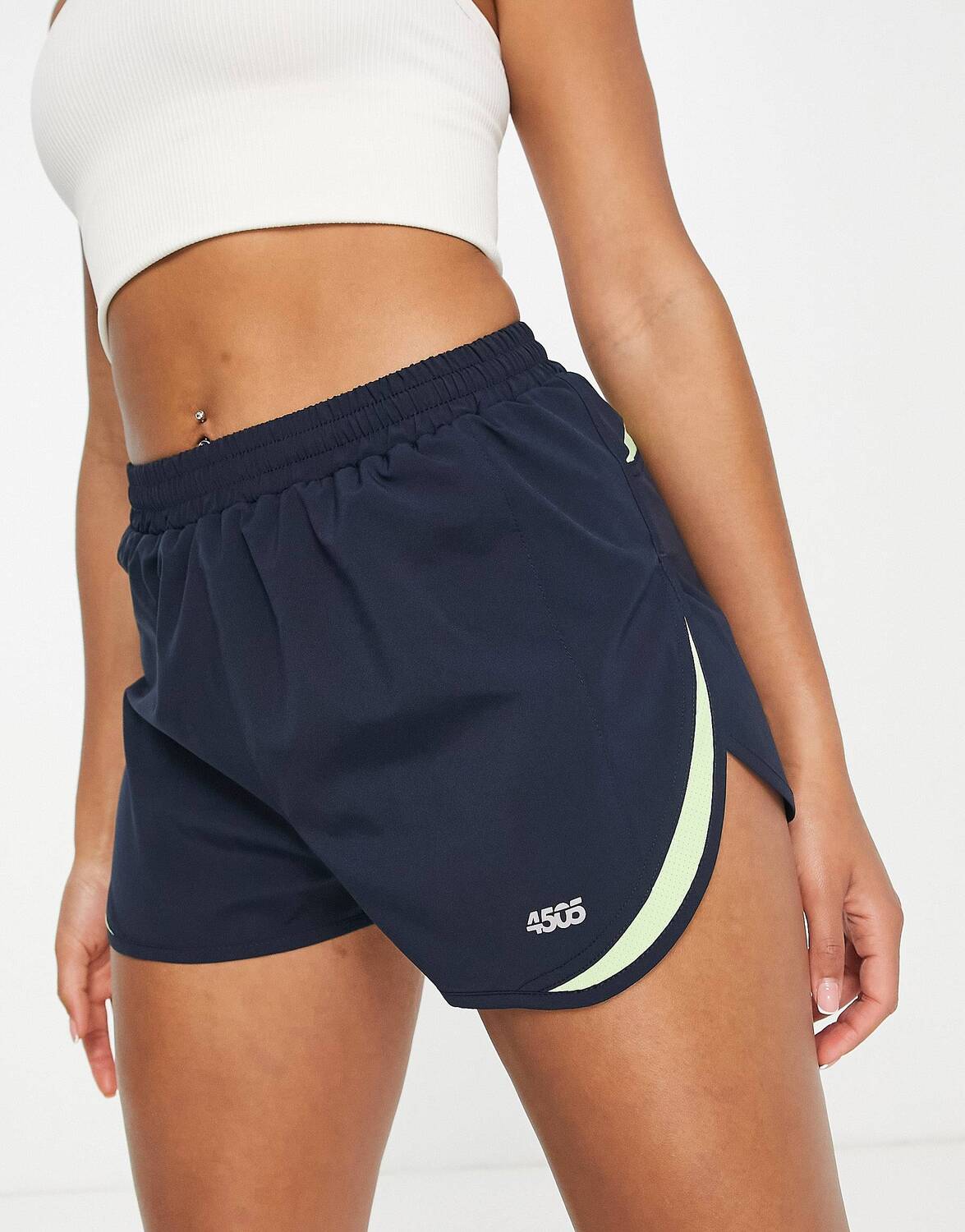 

Короткие тканые шорты ASOS 4505 с колор-блоками и флюро