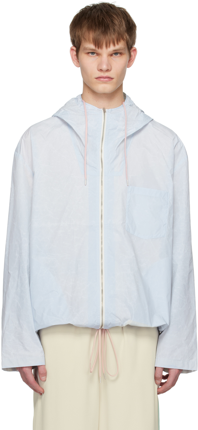 

Синяя куртка с капюшоном Acne Studios, Синий