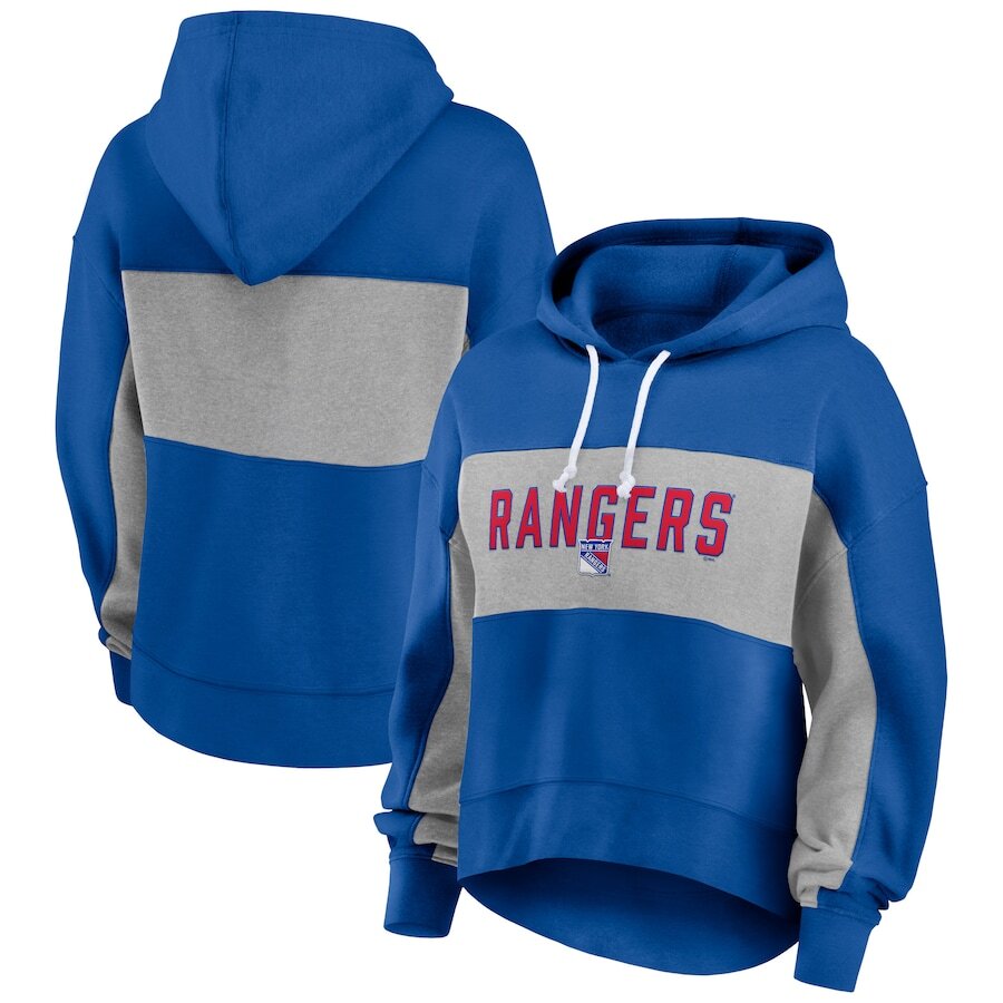 

Пуловер с капюшоном Fanatics Branded New York Rangers, синий
