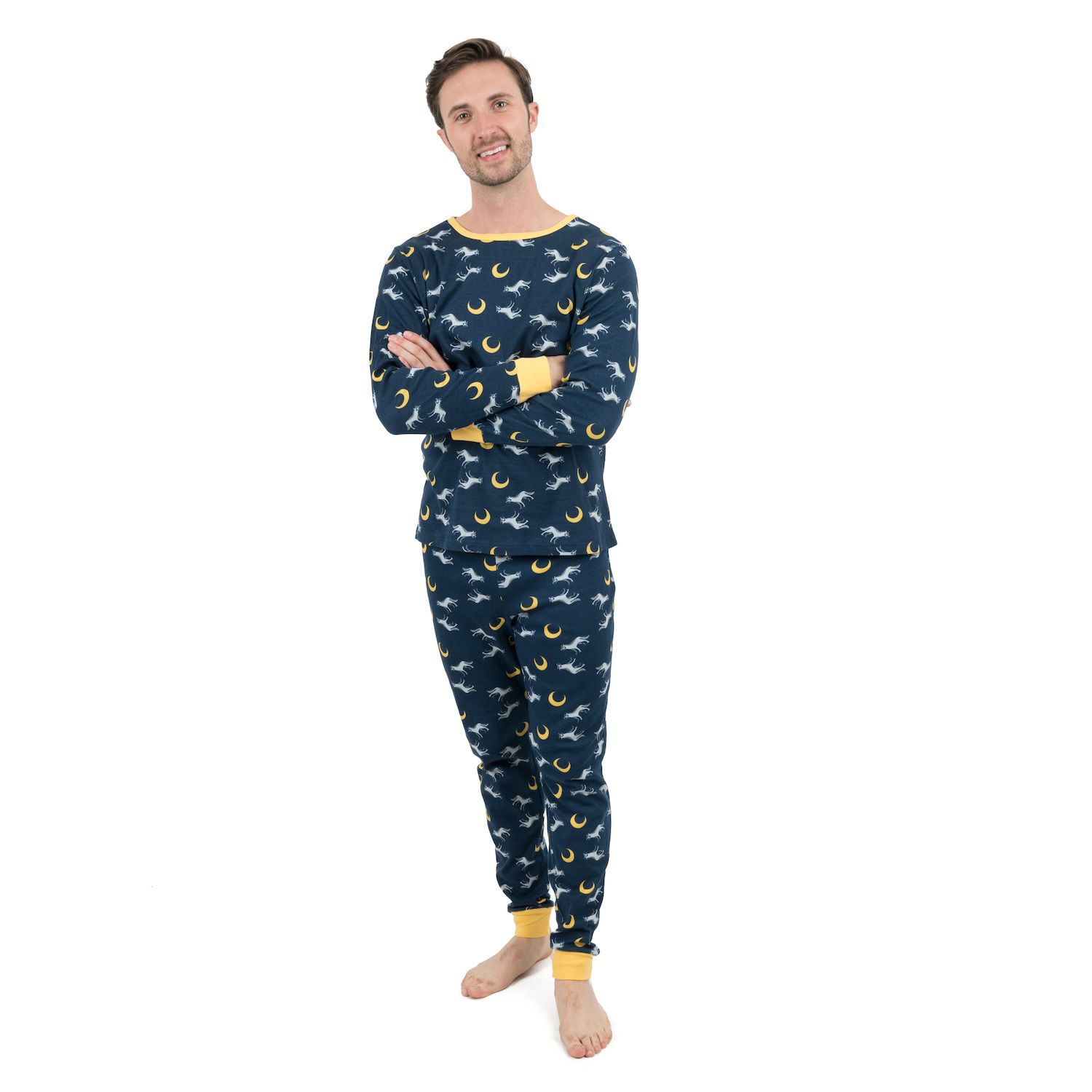 цена Мужская хлопковая пижама из двух предметов Leveret Wolf