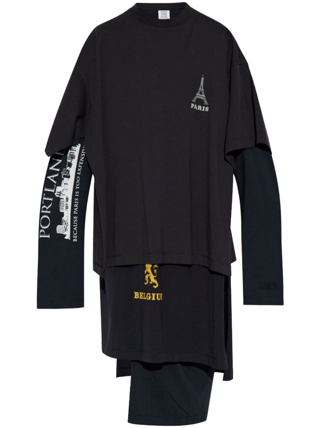 

VETEMENTS платье-миди для туристов, черный