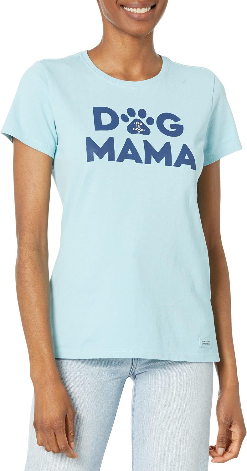 

Футболка Dog Mama с короткими рукавами Crusher Life is Good, цвет Beach Blue