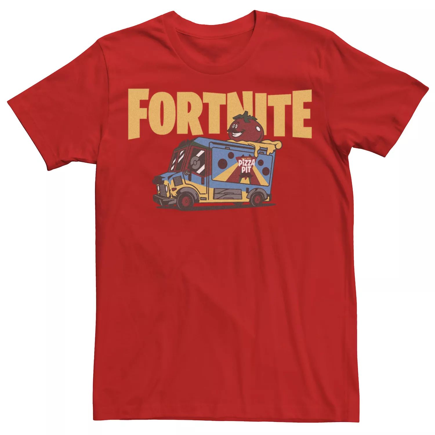 Мужская футболка с логотипом Fortnite Petes Pizza Fortnite Truck Licensed Character рюкзак с логотипом маршмеллоу fortnite черный