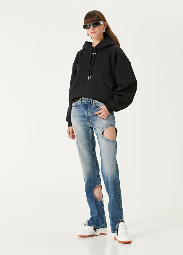 

Джинсы Meteor с детализированным кроем Off-White, синий