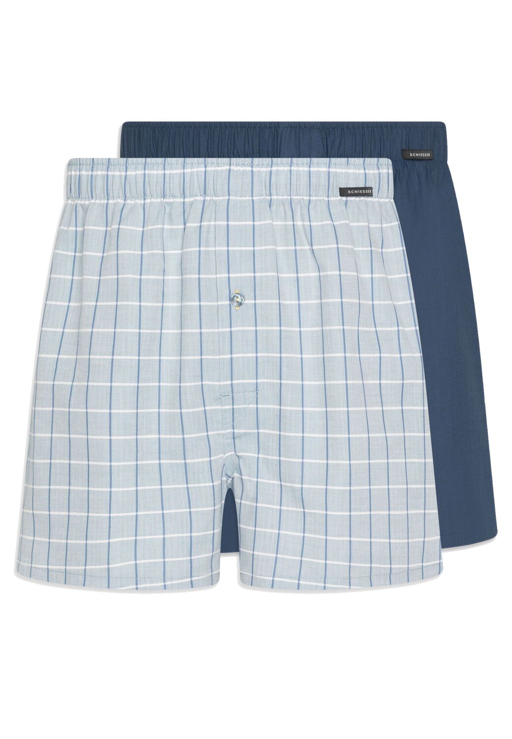 

Боксеры Schiesser Boxershorts Web, цвет Hellblau / Dunkelblau