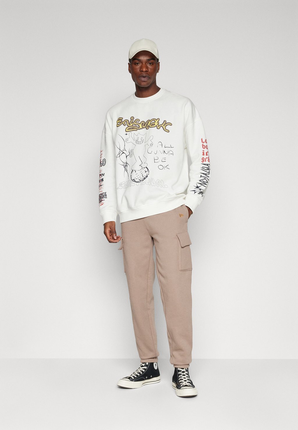 

Толстовка Multiple Graphics Crew Unisex YOURTURN, белый