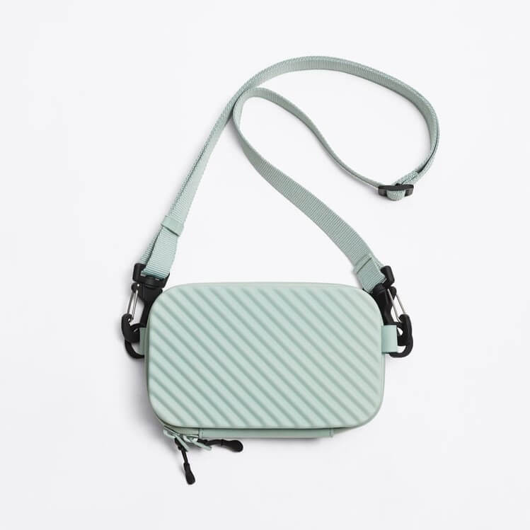 

Сумка Zara Rigid Crossbody, бирюзовый