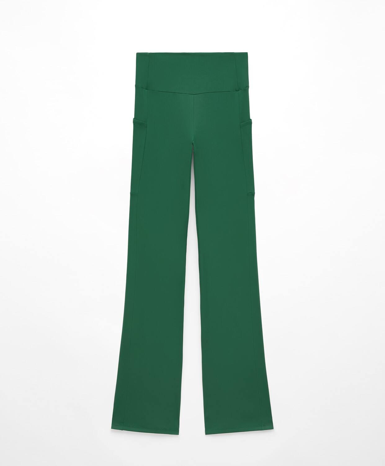 

Брюки Oysho Comfortlux Bootcut With Pockets, зеленый
