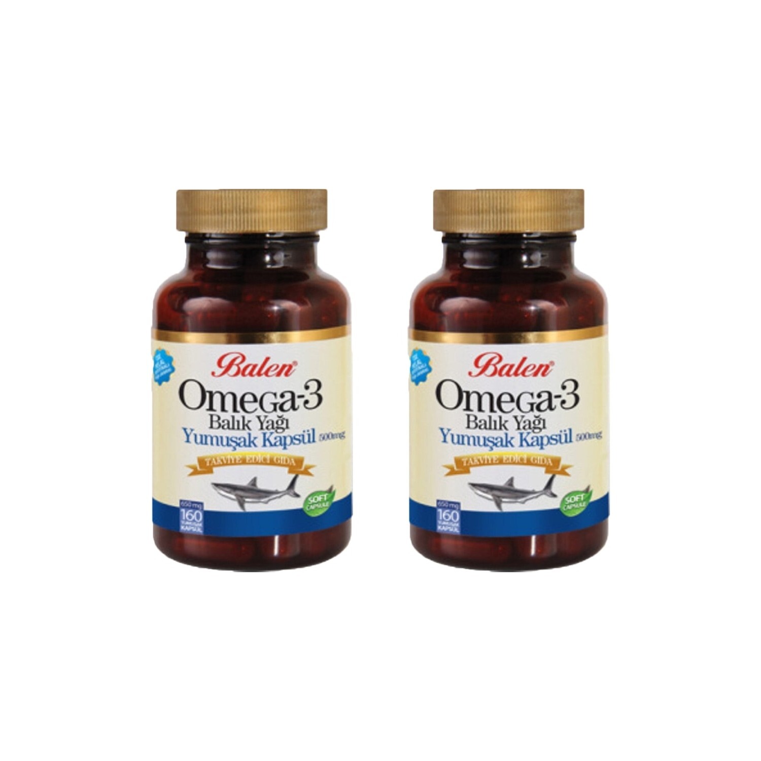 

Balen Omega 3 Fish Oil Fish Oil Softgels 650mg X 160 Capsules 2 Pieces Deep Sea Fish