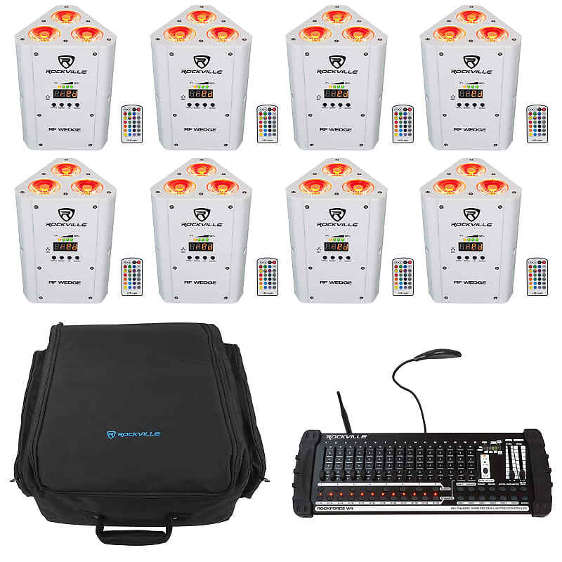 

Акустическая система Rockville Wireless DMX Up-Lights с контроллером