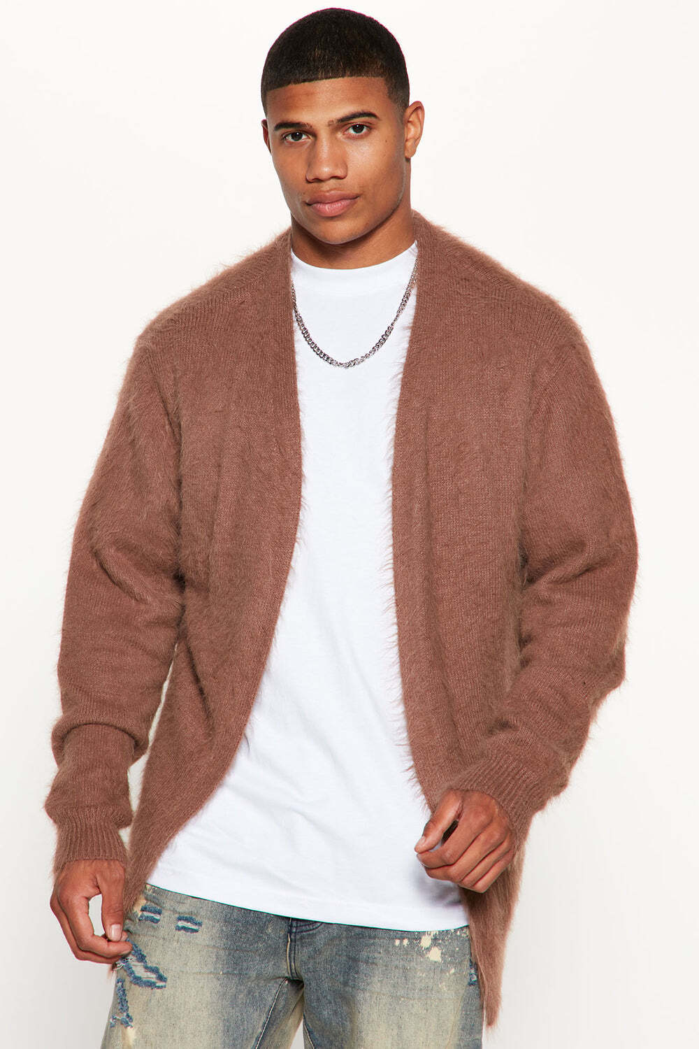 

Кардиган Fashion Nova FAW0095, серо-коричневый