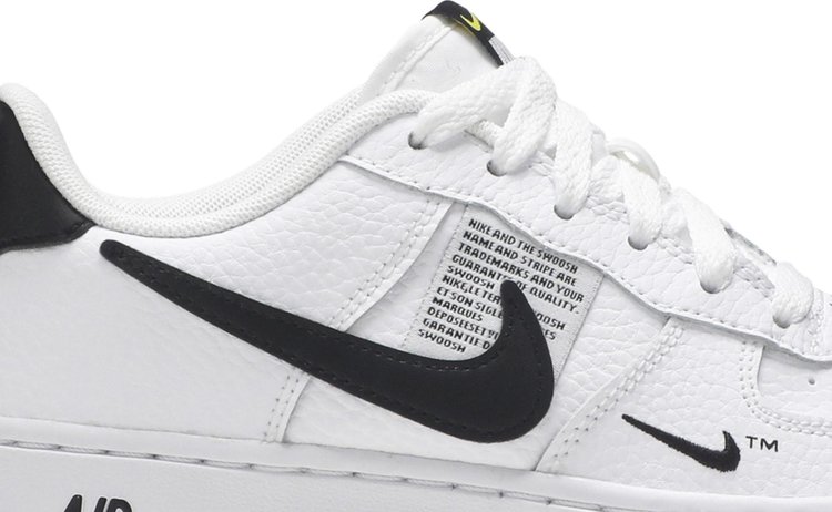 Air force 1 sales overbranded white