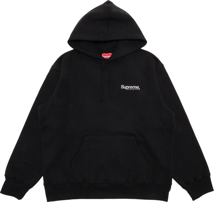 Толстовка Supreme Worldwide Hooded Sweatshirt 'Black', черный – заказать  из-за границы с доставкой в