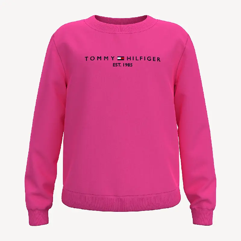 

Толстовка Tommy Hilfiger Kids' Logo, ярко-розовый
