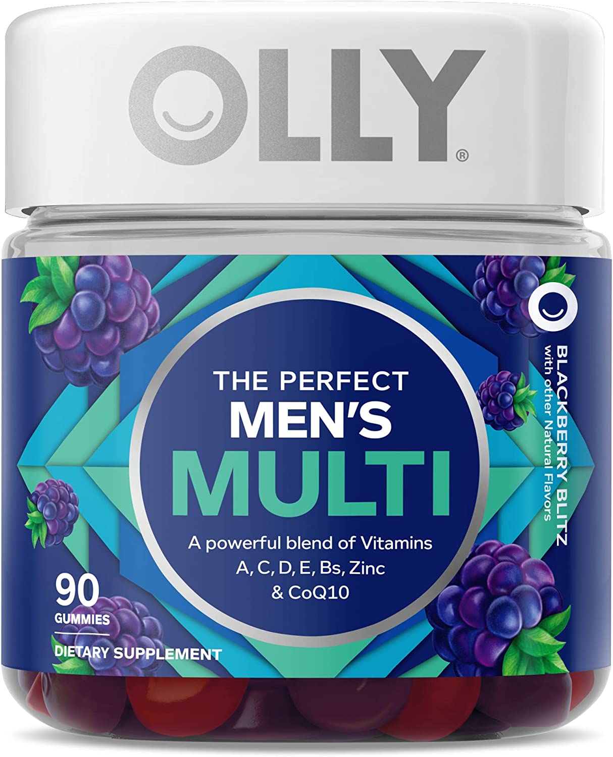 Мультивитаминные жевательные добавки Olly Perfect для мужчин, 90 таблеток olly the perfect men s multi blackberry blitz 90 жевательных таблеток