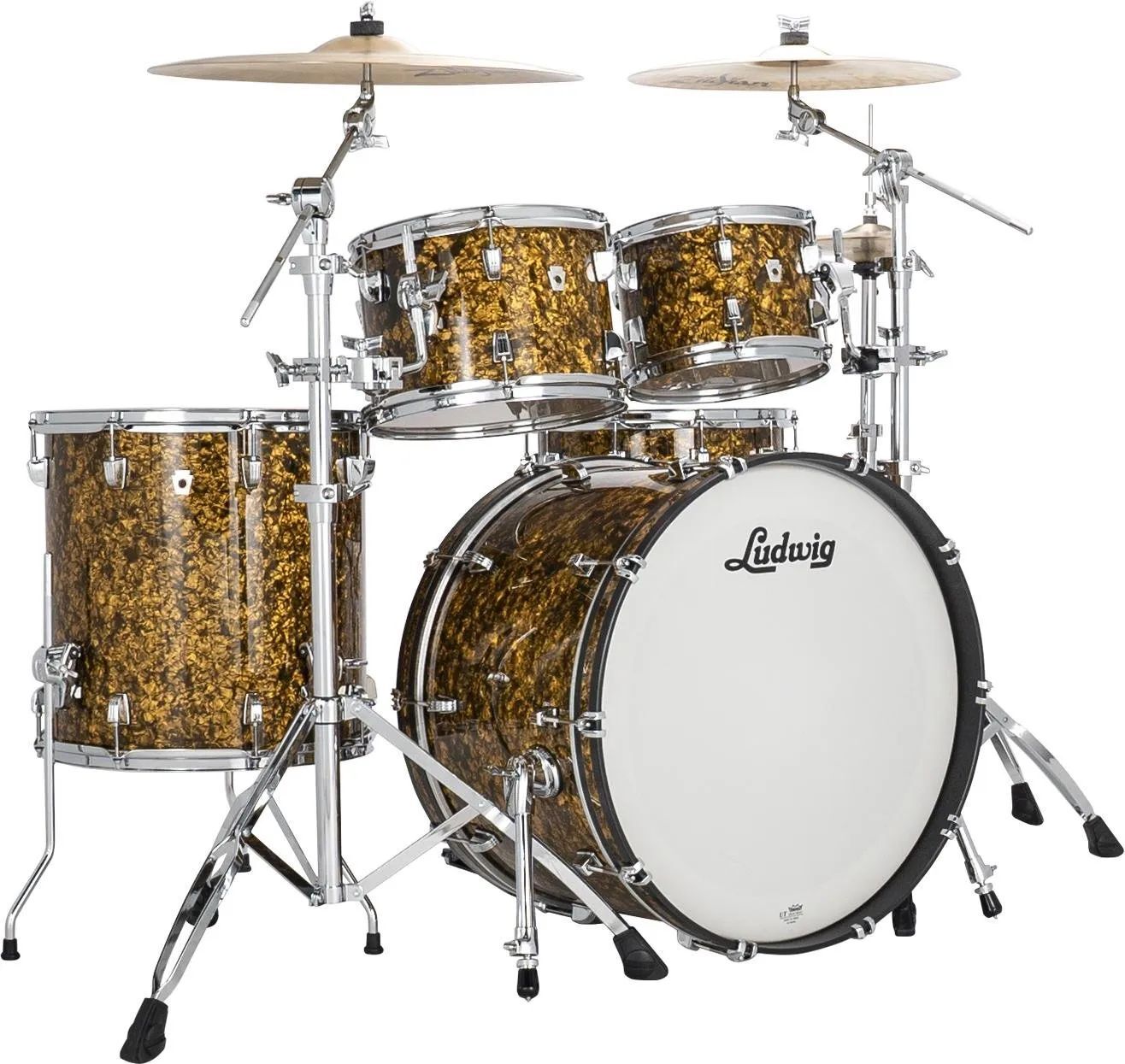 

Новый набор ракушек Ludwig NeuSonic из 4 предметов — Butterscotch Pearl