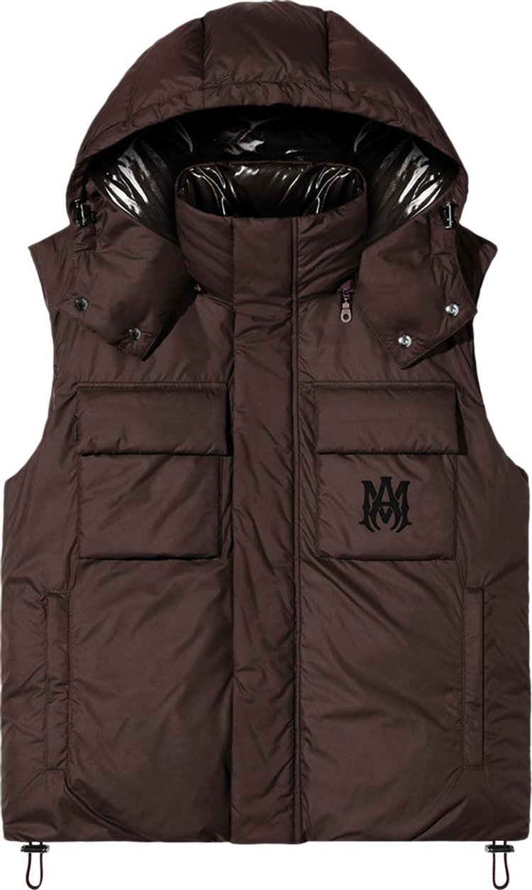 

Жилет Amiri Hooded Down Gilet 'Brown', коричневый