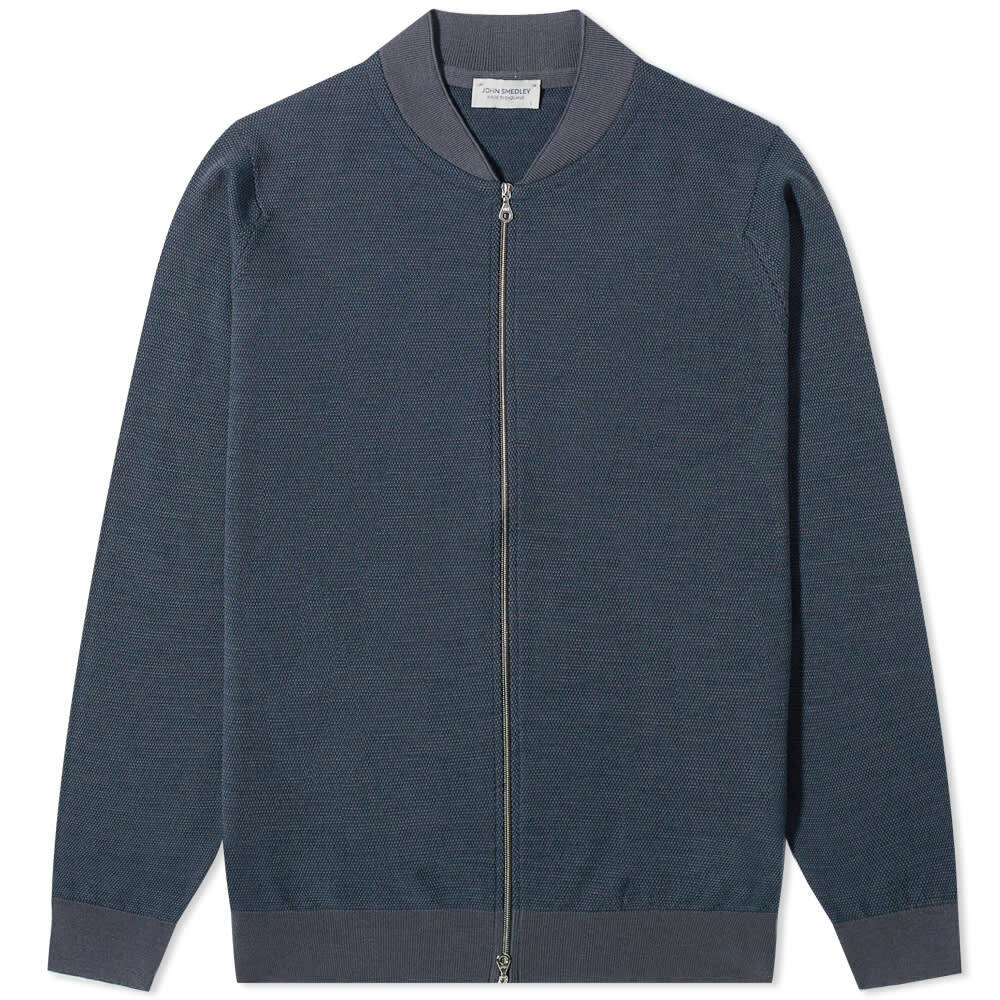 

16 Singular вязаный бомбер John Smedley, Серый