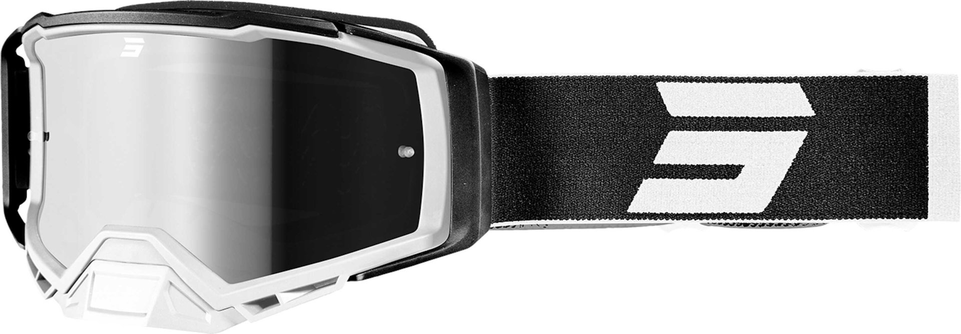 Мотоциклетные очки Shot Core с логотипом, белый