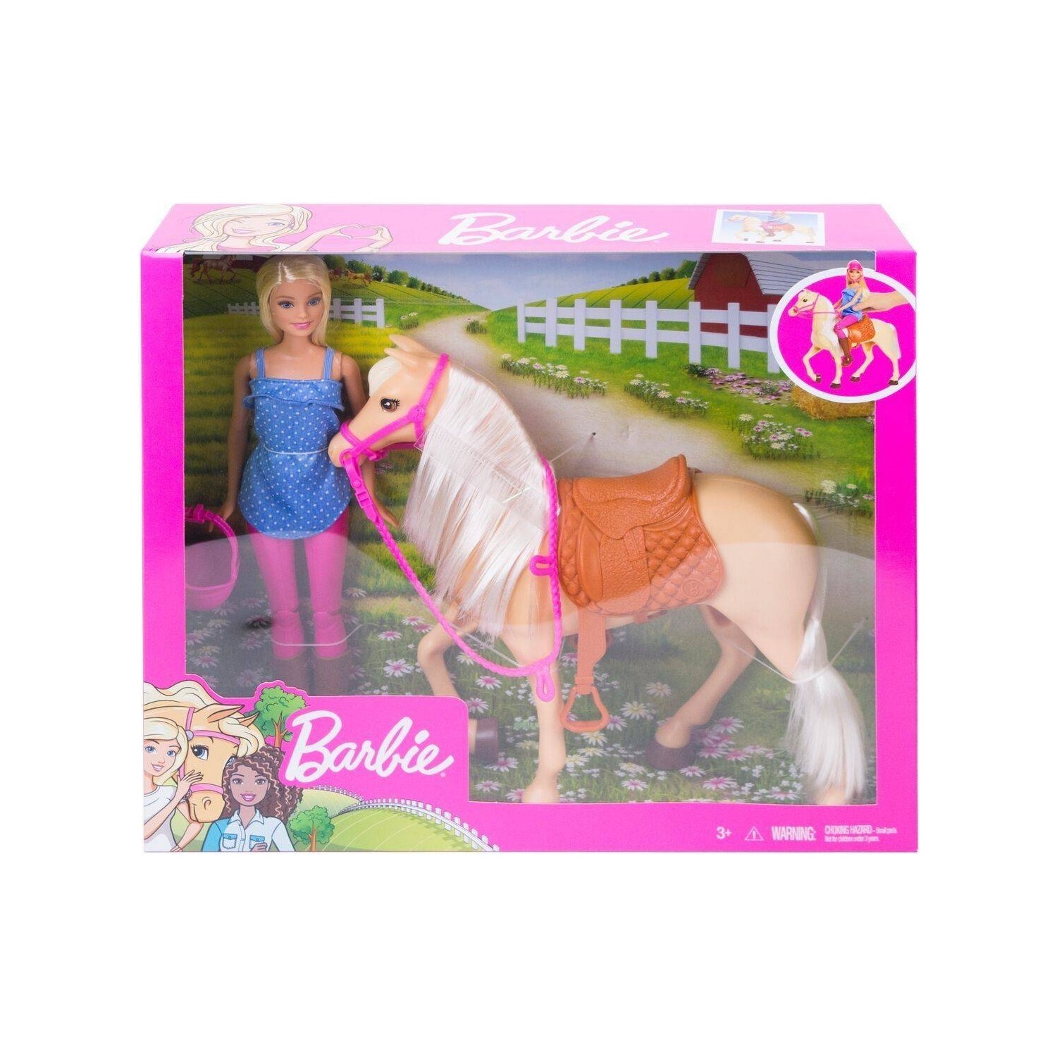 Игровой набор Barbie and Beautiful Horse FXH13