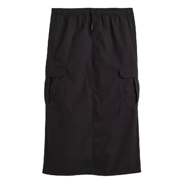 

Юбка H&M Parachute Cotton, черный