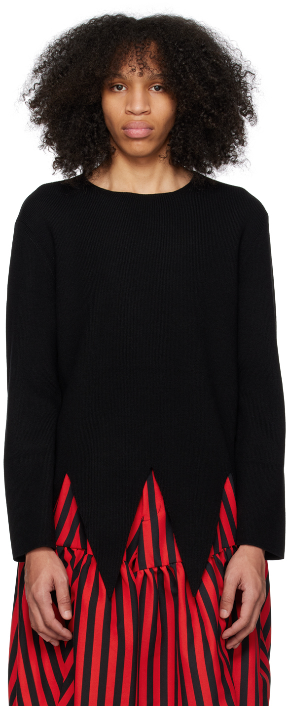 

Черный свитер с зубцами Comme des Garçons Homme Plus