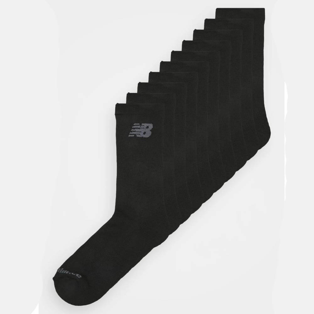 цена Комплект носков спортивных New Balance Cushioned Crew Unisex, 10 пар, черный